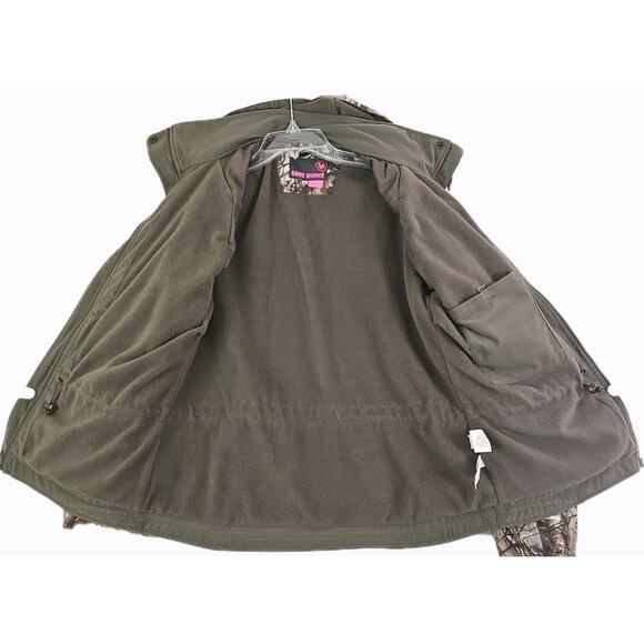 Game Winner ~Woman Size M~ Brown Camouflage Hunting Outdoors Coat Jacket Hooded. - Picture 5 of 15